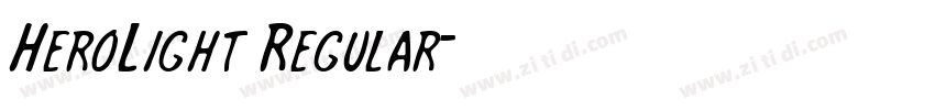 HeroLight Regular字体转换